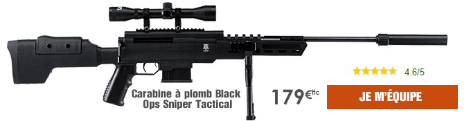  Carabine à plomb Black Ops Sniper Tactical